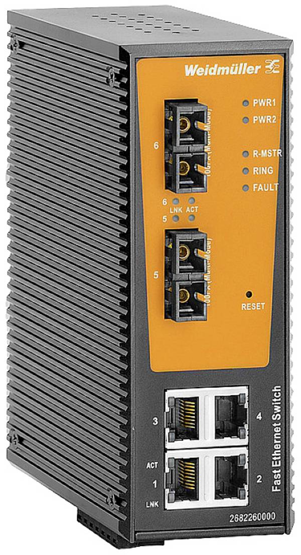 Weidmüller 2682270000 IE-SW-AL06LM-4TX-2SCS průmyslový ethernetový switch  100 MBit/s