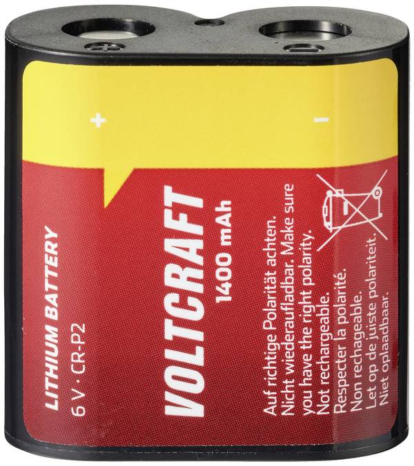 VOLTCRAFT CRP2 fotobaterie CR-P 2 lithiová 1400 mAh 6 V 1 ks