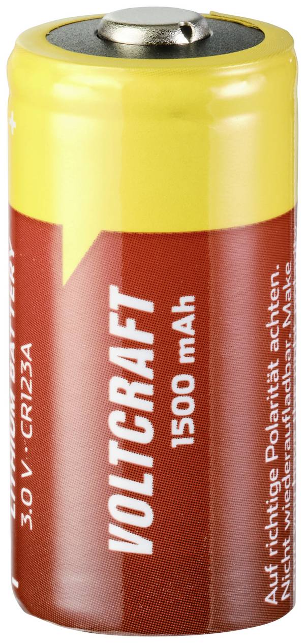 VOLTCRAFT CR123A fotobaterie CR-123A lithiová 1500 mAh 3 V 1 ks