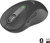 Logitech Signature M650 L optická myš, přenos bezdrátový, Bluetooth®, 5 tlačítko, 4000 dpi, grafitová