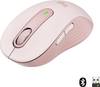 Logitech Signature M650 optická myš, přenos bezdrátový, Bluetooth®, 5 tlačítko, 4000 dpi, růžová