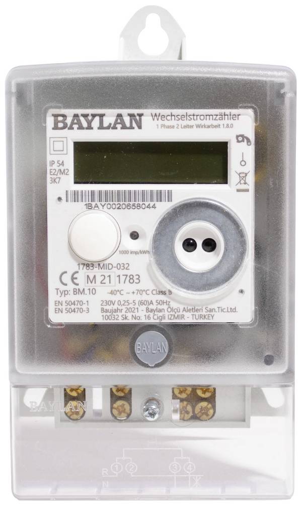 Counttec BT10 BT10 Jednofázový elektroměr digitální 60 A Úředně schválený: Ano 1 ks