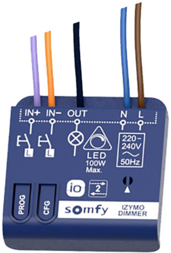 Somfy io 1822663 bezdrátový přijímač, rozšíření bezdrátového alarmu
