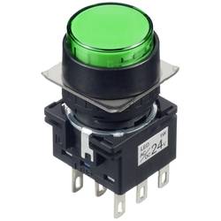 Idec LB1L-A1T64G světelné tlačítko 250 V, 125 V, 30 V 5 A 2x vyp/(zap) s aretací zelená (Ø) 22 mm IP65 1 ks