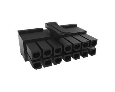 Schwarz, 12-pólový elektronický konektor bez kabelu, vhodný pro napájecí zdroje počítačů.