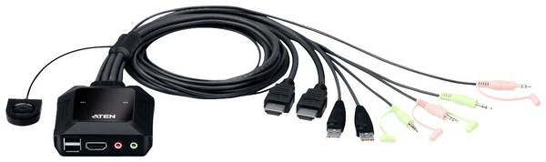 ATEN CS22H  přepínač KVM HDMI klávesnice 4096 x 2160 Pixel