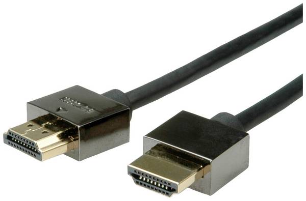 Roline HDMI kabel Zástrčka HDMI-A, Zástrčka HDMI-A 2.00 m černá 11.04.5592 standardní HDMI HDMI kabel