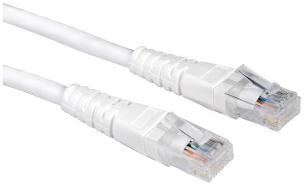 Value 21.99.1586 RJ45 síťové kabely, propojovací kabely CAT 6 U/UTP 10.00 m bílá nestíněný 1 ks