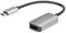 Adaptér HDMI na USB-C ve stříbrné barvě, s HDMI zdířkou a USB-C konektorem, používaný pro video připojení.