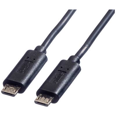 Dva černé micro-USB konektory v detailním záběru.