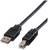 USB kabel se standardním konektorem A a B, používaný pro počítačové periferní zařízení jako jsou tiskárny a skenery.