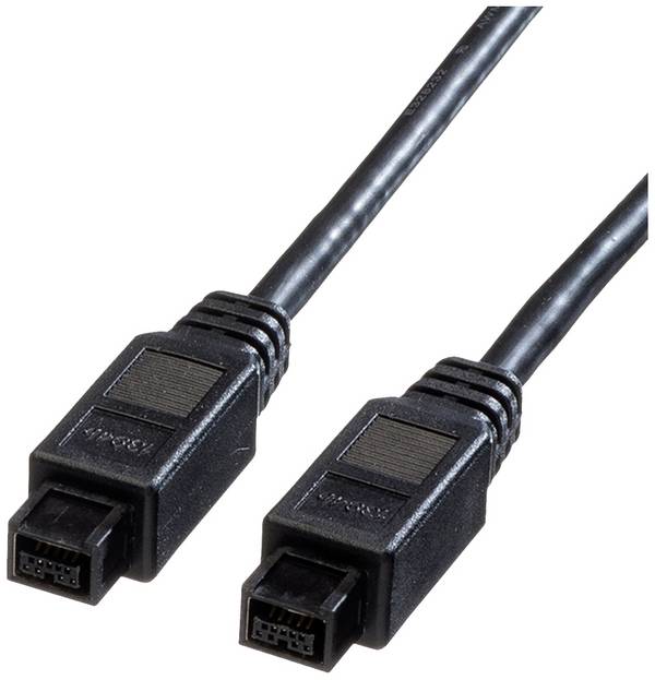Roline Firewire kabel  1.80 m černá