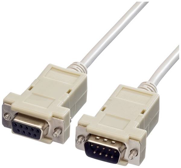 Value sériový kabel [1x D-SUB zástrčka 9pólová - 1x D-SUB zásuvka 9pólová], 1.80 m, šedá