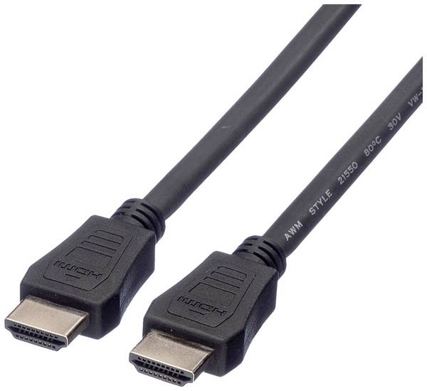 Value HDMI kabel Zástrčka HDMI-A, Zástrčka HDMI-A 2.00 m černá 11.99.5732 standardní HDMI HDMI kabel