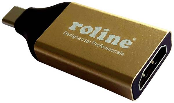 Roline 12.03.3231 USB-C® / HDMI adaptér [1x USB-C® zástrčka - 1x HDMI zásuvka] vícebarevná Kov 0 mm