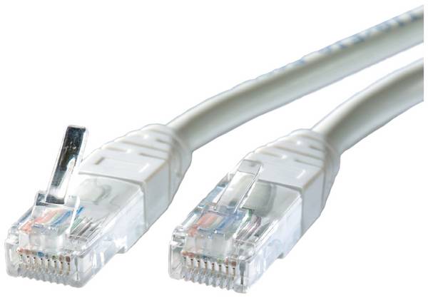 Roline 21.15.0519 RJ45 síťové kabely, propojovací kabely CAT 5e U/UTP 20.00 m šedá nestíněný 1 ks