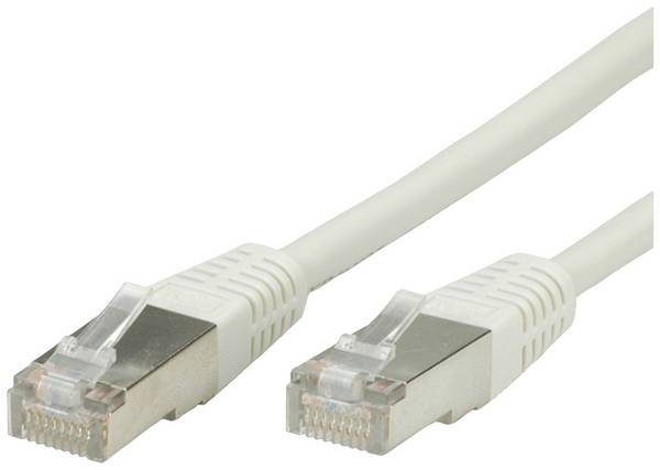 Value 21.99.0115 RJ45 síťové kabely, propojovací kabely CAT 5e F/UTP 15.00 m šedá PVC plášť 1 ks