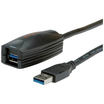 USB 3.0 prodlužovací kabel s samčím a samičím konektorem. Vhodný pro rychlý přenos dat.