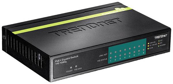 TrendNet TPE-TG80g síťový switch  10 / 100 / 1000 MBit/s funkce PoE