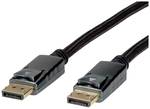 DisplayPort kabel Roline, v1.4, DP ST - ST, černá/stříbrná, 1 m.