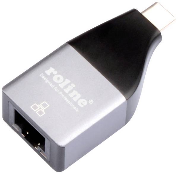 Roline  adaptér rozhraní [1x USB-C® zástrčka - 1x RJ45 zásuvka]