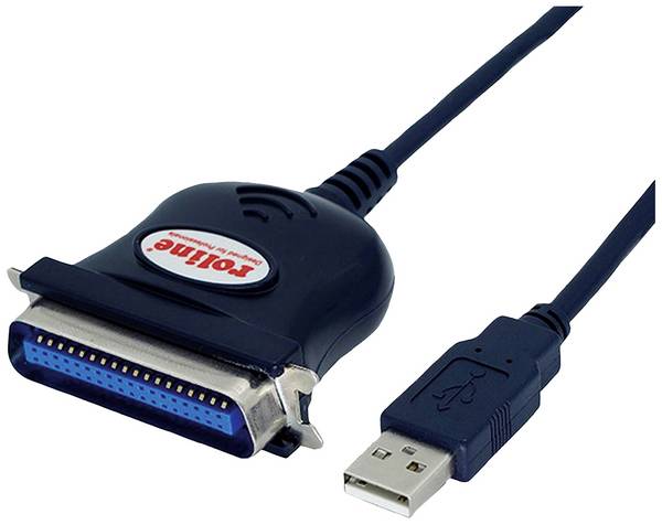 Roline  adaptér rozhraní [1x USB 2.0 zástrčka A - 1x Centronics zástrčka]