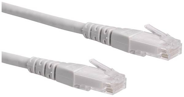 Roline 21.15.0950 RJ45 síťové kabely, propojovací kabely CAT 6 U/UTP 20.00 m šedá nestíněný 1 ks