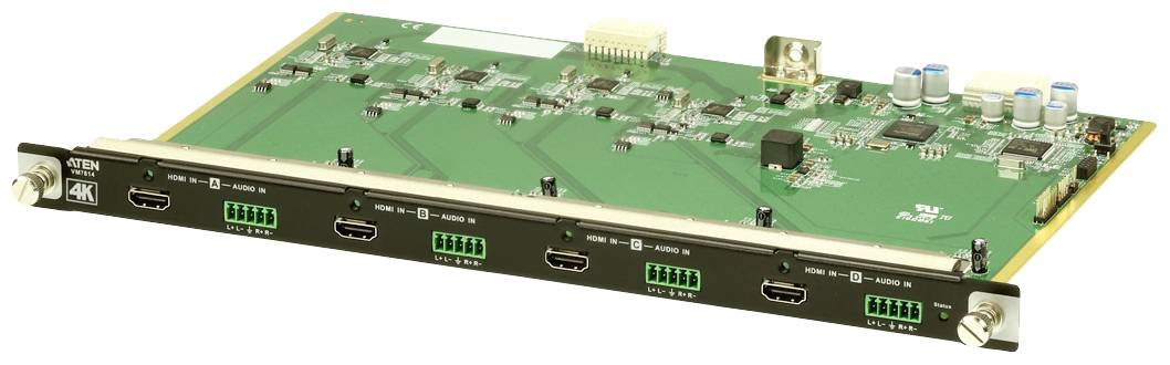 Modul karty HDMI s několika možnostmi připojení, vhodné pro použití v komunikačních a audiovizuálních systémech.