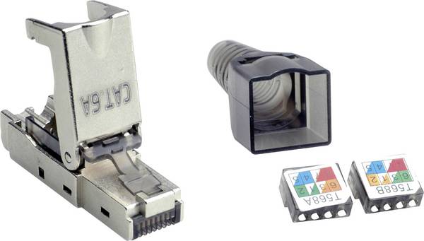 Value 26.99.0373, zástrčka RJ45, Konektor RJ45, stříbrná (metalíza), 1 ks