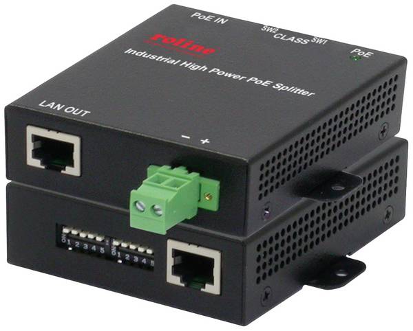 Roline  PoE splitter 10 / 100 / 1000 MBit/s IEEE 802.3af (12.95 W)