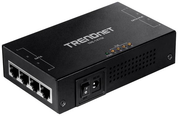 TrendNet TPE-147GI PoE injektor 10 / 100 / 1000 MBit/s IEEE 802.3at (25.5 W)