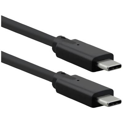 Dva černé USB-C kabely.