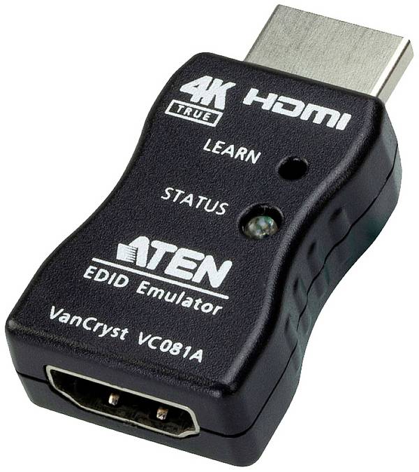 ATEN VC081A HDMI EDID emulátor [1x HDMI zástrčka - 1x HDMI zásuvka] černá 4K UHD 0 mm