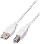 Kabel USB 2.0 VALUE, typ a-B, bílý, 1,8 m