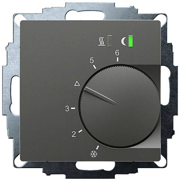 Eberle UTE 2500-Anthrazit-55 pokojový termostat pod omítku, 547895554302, 1 ks