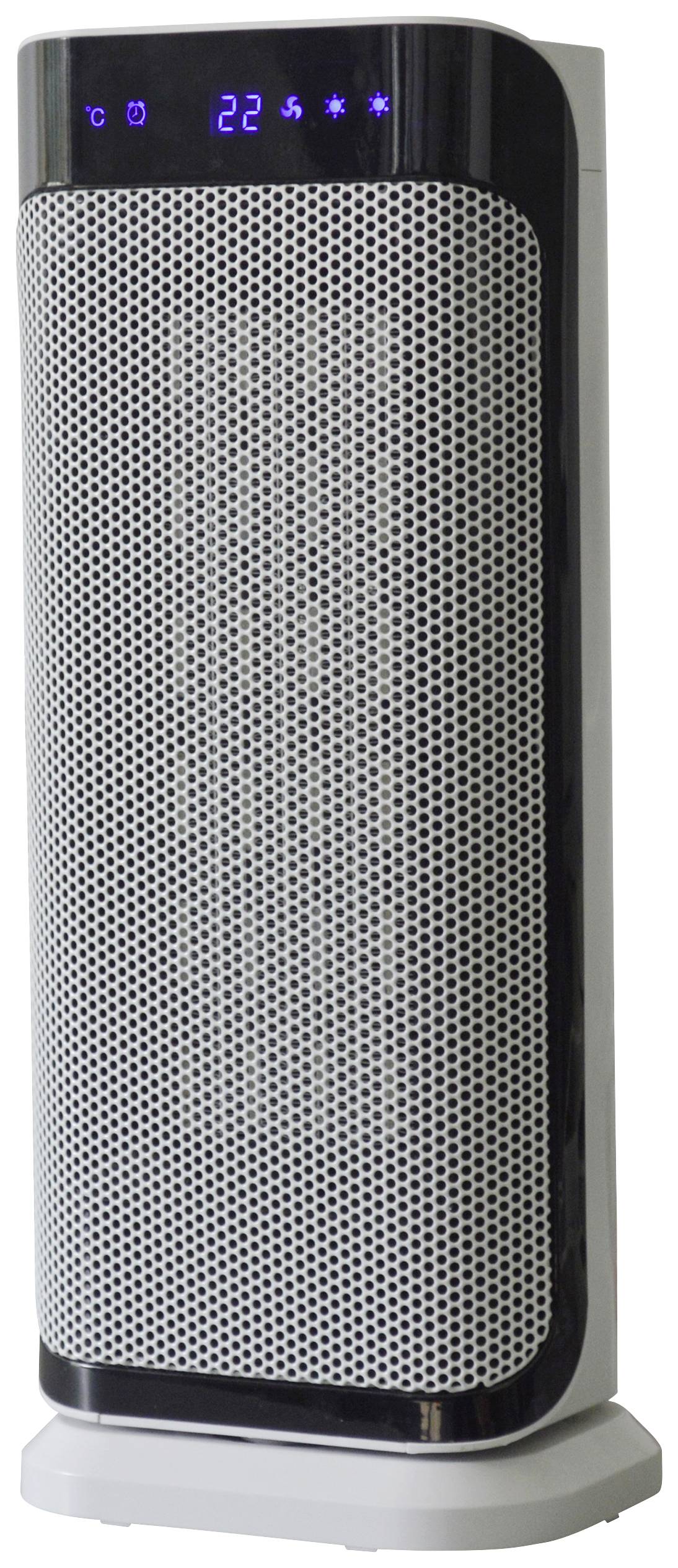 SHX SHX37PTC2000LD teplovzdušný ventilátor černobílá