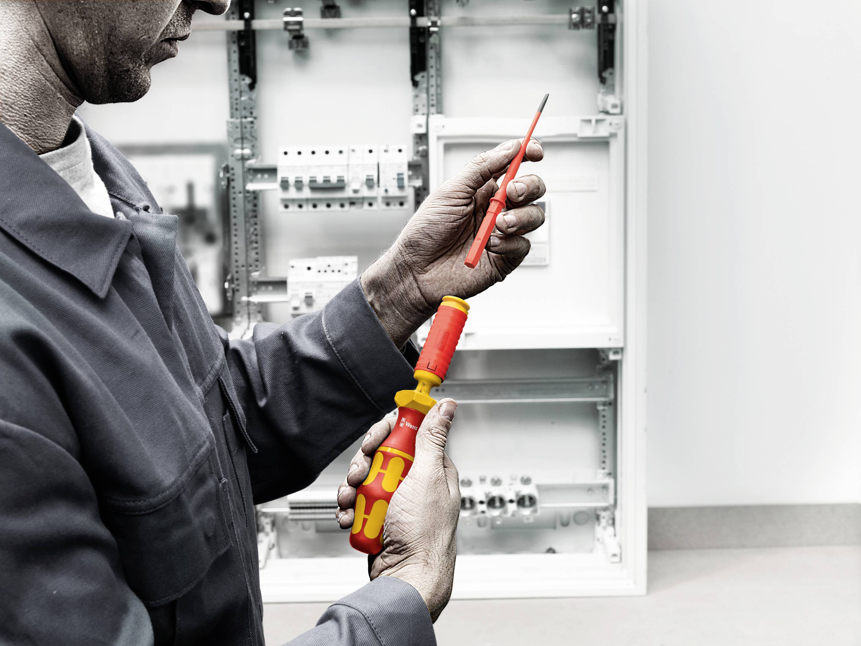 Wera KK 60 i pro elektrotechniky, pro elektroniku a jemnou mechaniku, VDE, dílna plochý výměnné bity s rukojetí 5.5 mm-5