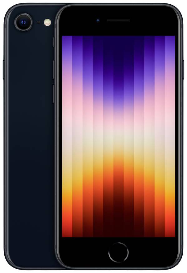 Apple refurbished iPhone SE (3. (6. generace) repasované, stav dobrý 64 GB 4.7 palec (11.9 cm)  iOS 15 12 Megapixel Midnight