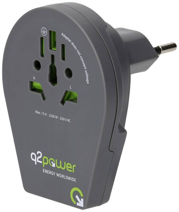 Q2 Power q2-1-1.00200-TH cestovní adaptér