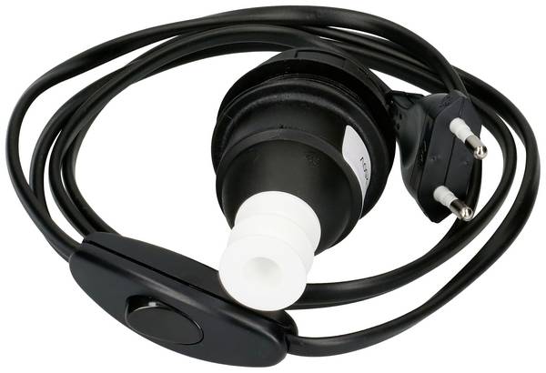 Max Hauri 111816 objímka pro žárovku  E27  230 V  s eurozástrčkou