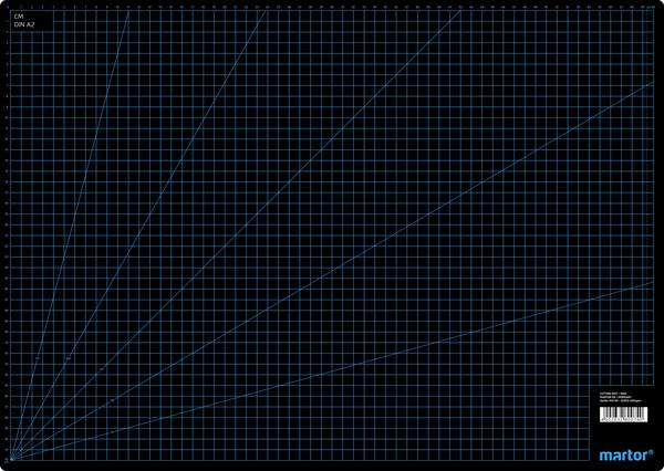 MARTOR řezací podložka  plast (d x š x v) 620 x 440 x 3 mm černá 1 ks