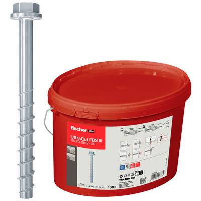 Fischer 563926 UltraCut FBS II 10x70 15/5 US Eimer(160) šroub do betonu 10 mm 70 mm 160 ks