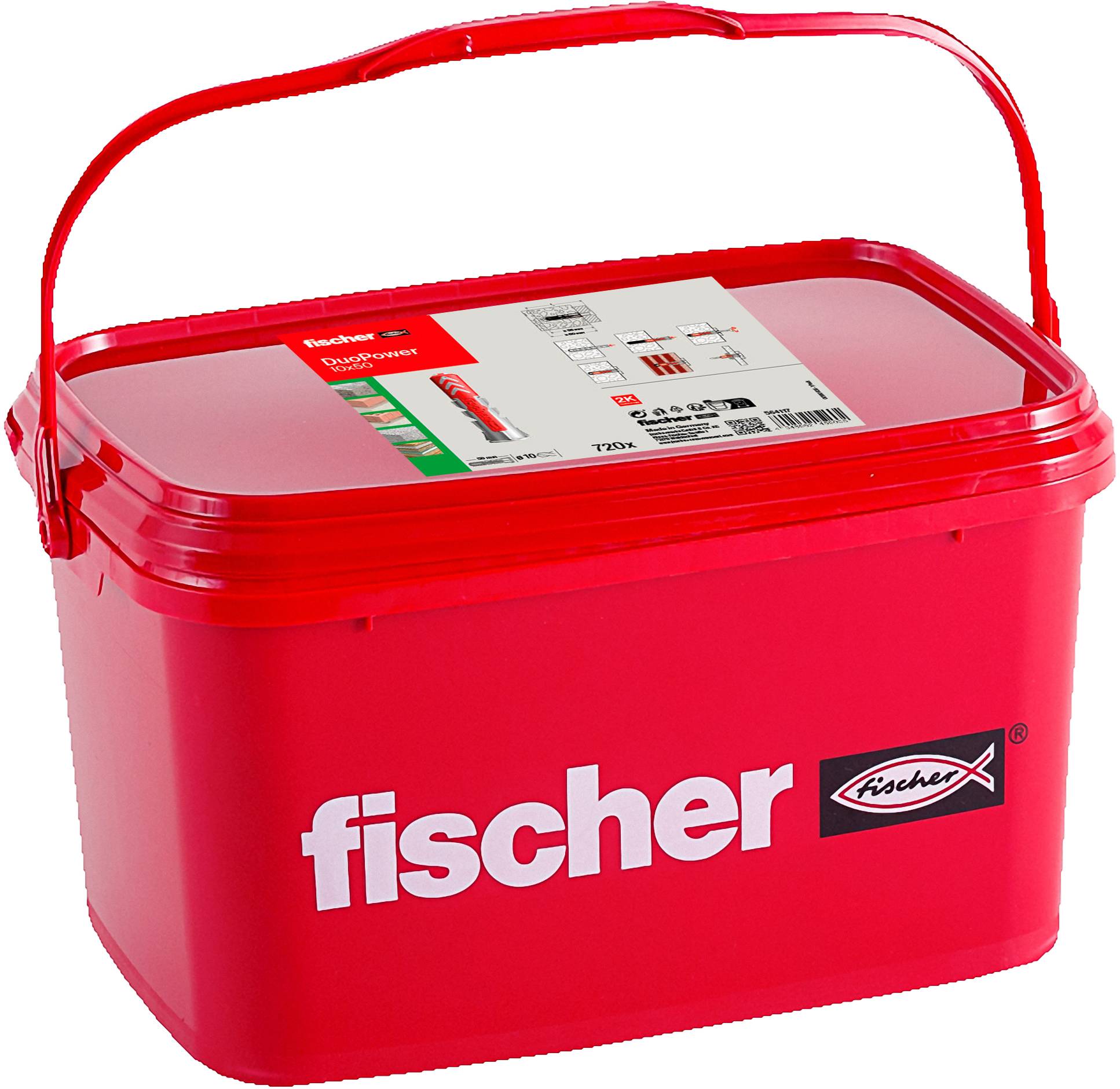 Fischer 564117 DuoPower 10x50 Eimer (720) 2komponentní hmoždinka 50 mm 10 mm 720 ks-4