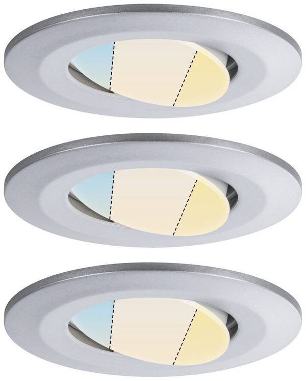 Paulmann 93095 Calla WhiteSwitch LED vestavné svítidlo, LED, 15 W, chrom (matný)