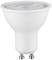 Úsporná LED bodová žárovka s paticí GU10, vhodná pro vestavěná stropní svítidla, vykazuje moderní, minimalistický design.
