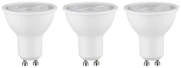 Paulmann 28928 LED Energetická třída (EEK2021) G (A - G) GU10 žárovka 7 W neutrální bílá (Ø x v) 51 mm x 54 mm  3 ks