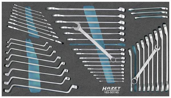 Hazet 163-507/45 163-507/45 sada očkoplochých klíčů  Délka klíče (cm) (jen pro nadpis) 6 - 24 mm