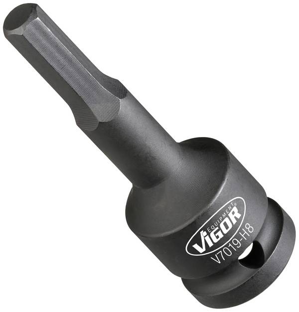 Vigor V7019-H8 V7019-H8 inbus vložka zástrčného klíče nárazového šroubováku   8 mm 1/2" 8 mm   1/2"