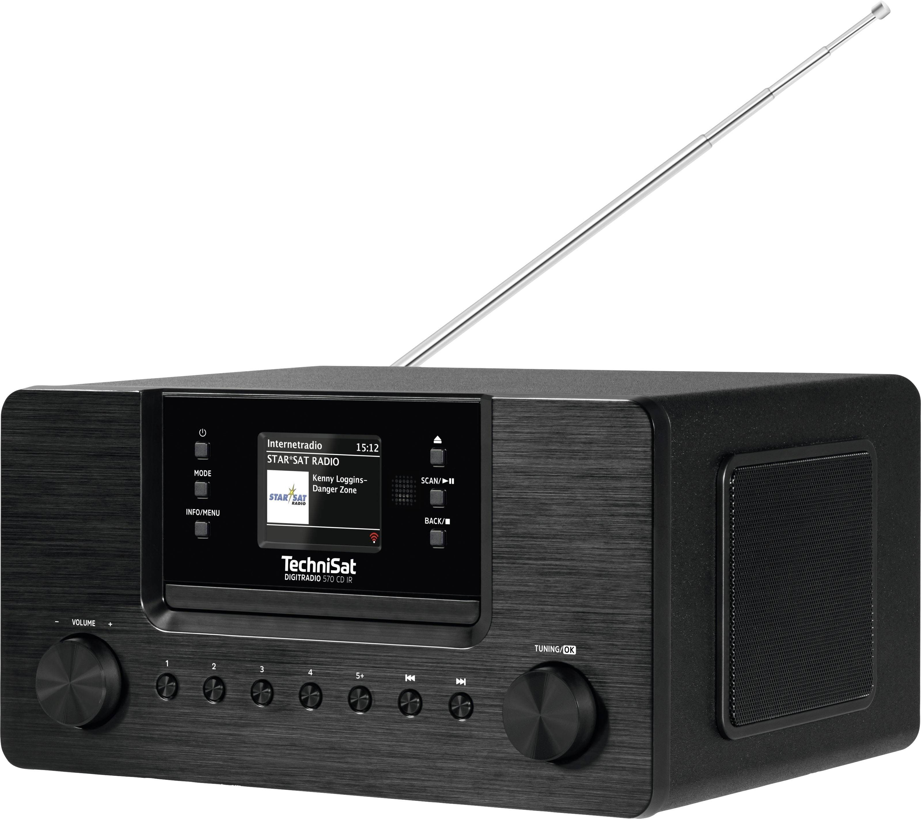 TechniSat DIGITRADIO 570 0000/3953 rádio CD, DAB+, internetové, FM, DAB+, CD, USB, internet, černá-0