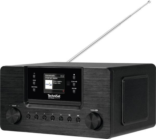 TechniSat DIGITRADIO 570 0000/3953 rádio CD, DAB+, internetové, FM, DAB+, CD, USB, internet, černá